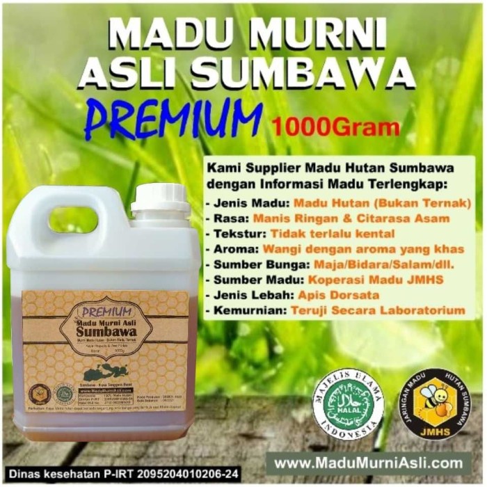 

Madu Hutan Sumbawa PREMIUM - 1000ml