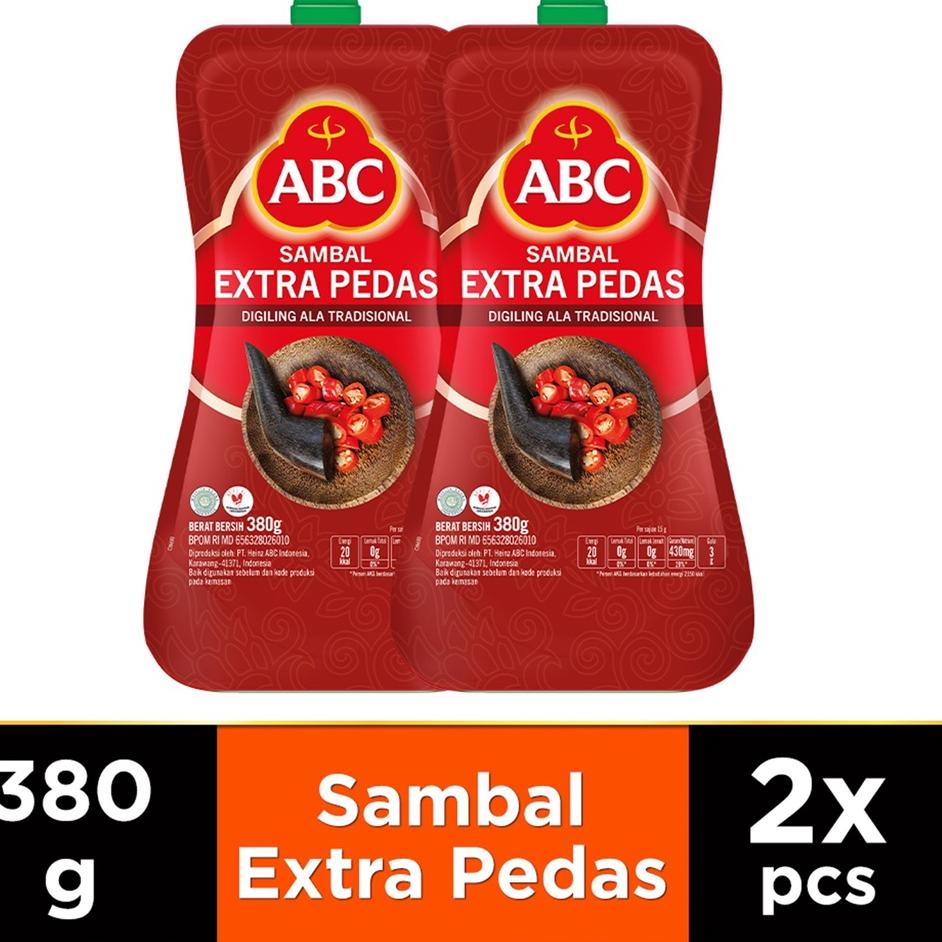 

Terbaik ABC Saus Sambal Extra Pedas 380 g - 2 Pcs