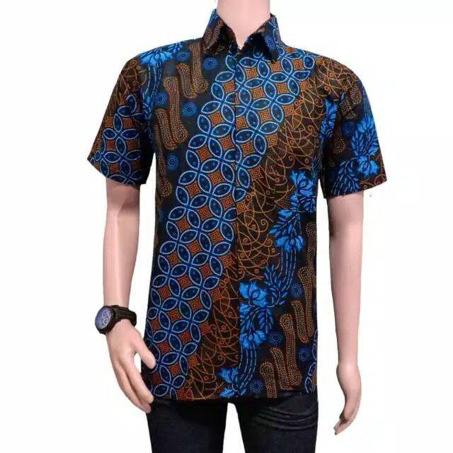 Couple Batik | Baju Batik | Baju Couple | Couple Batik Seno Biru Jumbo Xxl 3l 4l 5l