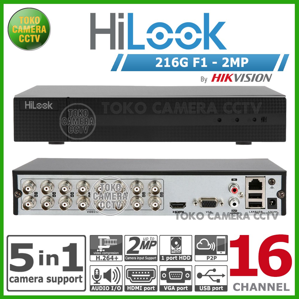 DVR HILOOK 216G M1 16CH 16 CHANNEL 2MP