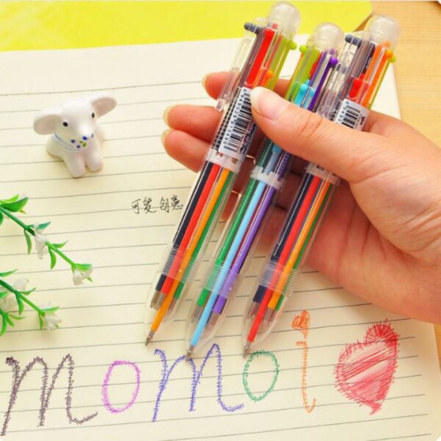 

NY Store 1kg65pcs Pulpen 6 Warna Warni Pena Cetek Colour Pen Color Youleehuang Biru Merah Ungu MK108