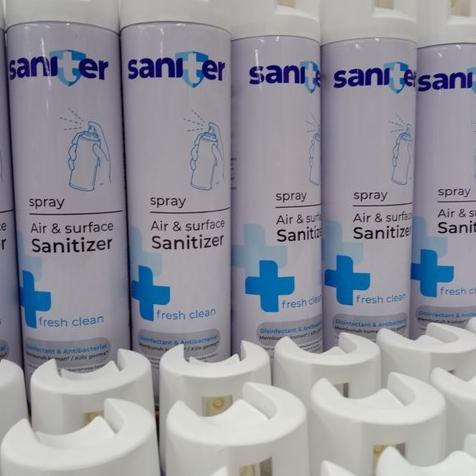 Promo Spray Desinfektan Saniter Air Sanitizer Aerosol 200Ml Dus Isi 12 Danielpratama4030