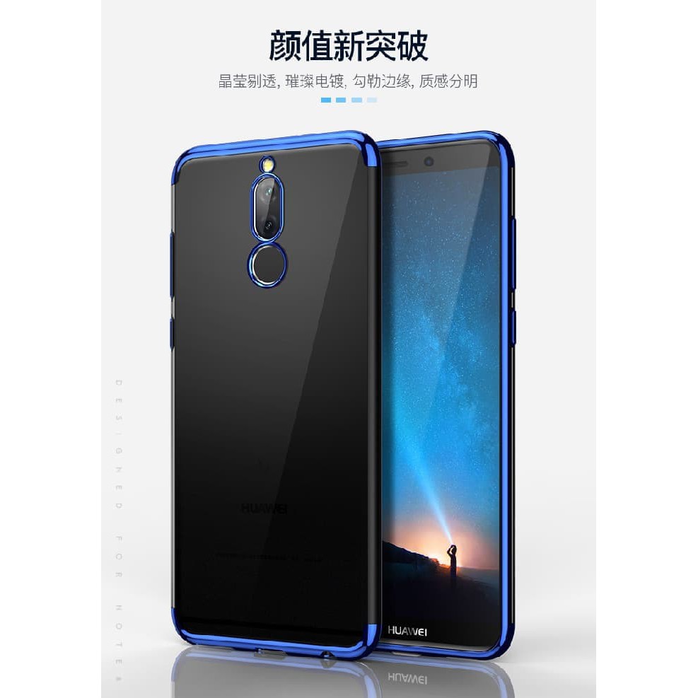 TPU PLATING Huawei Nova 2i Mate 10 Lite Transparan cover soft case hp