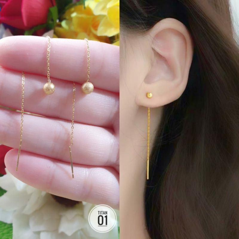 Anting Titanium 2 Layer Korean Style N03112109