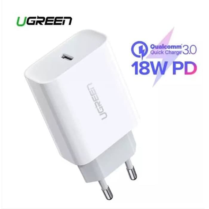 [NEW] UGREEN CHARGER TYPE C QUICK CHARGE WITH PD 3 0 18 WATT QC 3 0 WHITE