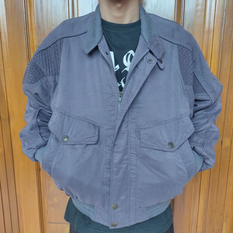 jaket vintage ungu