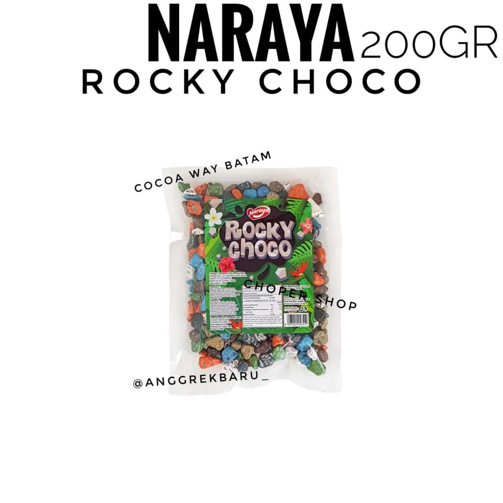 

Cokelat Kerikil Naraya Rocky Choco 200gr / Coklat Batu Naraya Kerikil