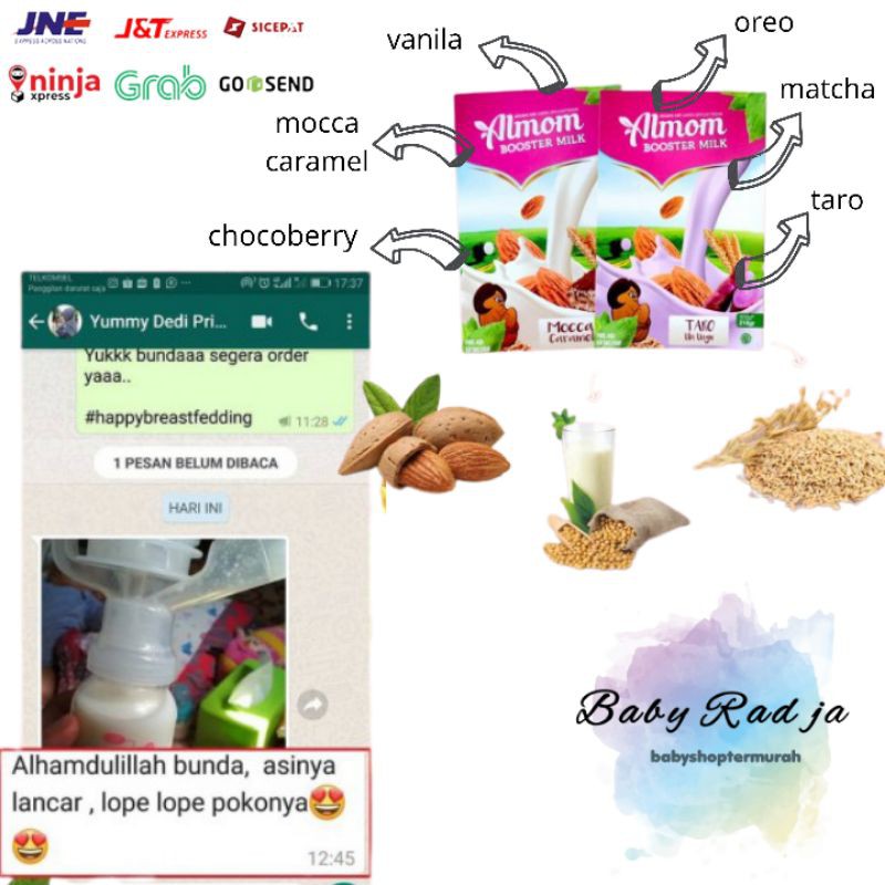 

toko BabyRadja- Susu Almond Pelancar ASI / ASI Booster / Nutrisi Ibu Menyusui ALMOM / vitamin asi