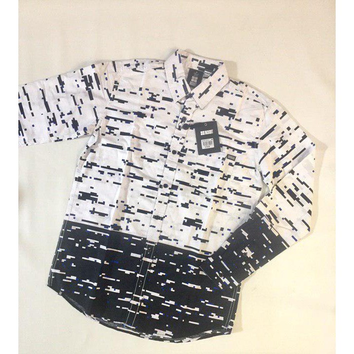 Kemeja Pria Insight Original Kemeja Lengan Panjang Battle Ship White