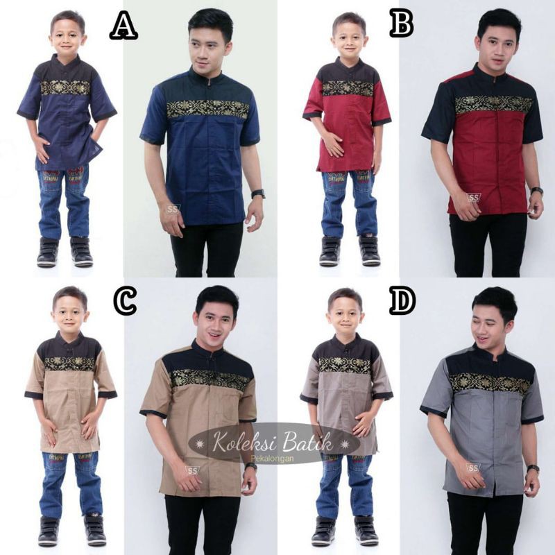Baju Koko Couple Anak dan Ayah Baju Muslim Bayi Koko pakistan merk rabbani al mia preview