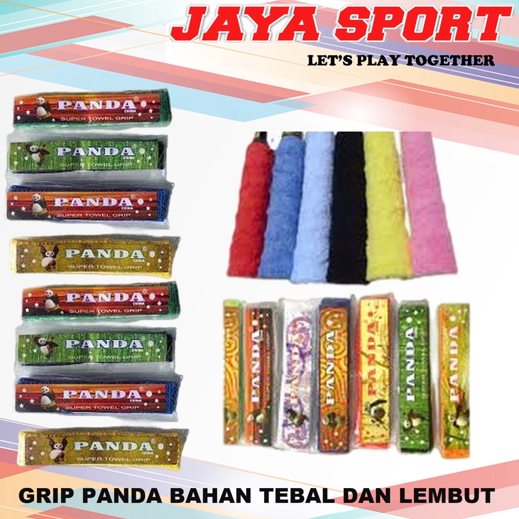 Grip Raket Badminton Grip Handuk Grip Bulu Tangkis Panda Bahan Tebal dan Lembut