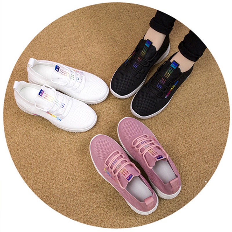 {FREE BOX} Sepatu Sneakers Import Wanita Korean Style Terbaru - N-66