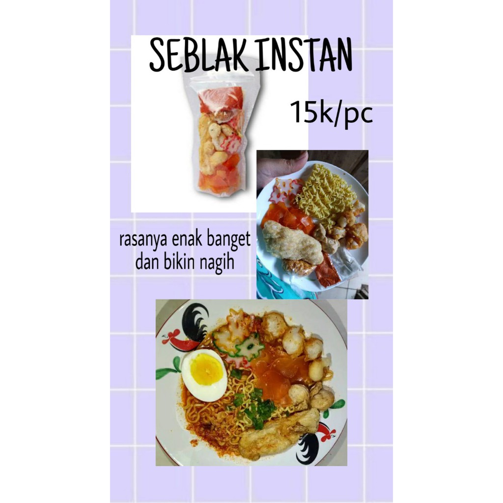 

SEBLAK INSTAN MURAH