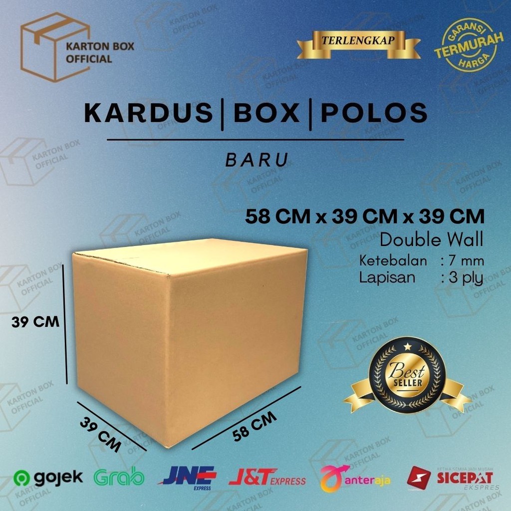 

Kardus Karton Box Besar 58x39x39 CM Dus Pindahan Jumbo Kokoh Tebal Polos
