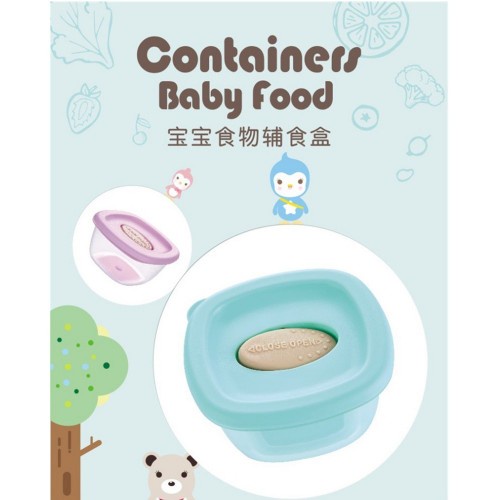 VnM019 | Penyimpanan Mpasi Bayi / Wadah Mpasi Bayi / Baby Food Containers BPA FREE Murah / Kontainer Mpasi Bayi / Perlengkapan Makan Mpasi Bayi Murah