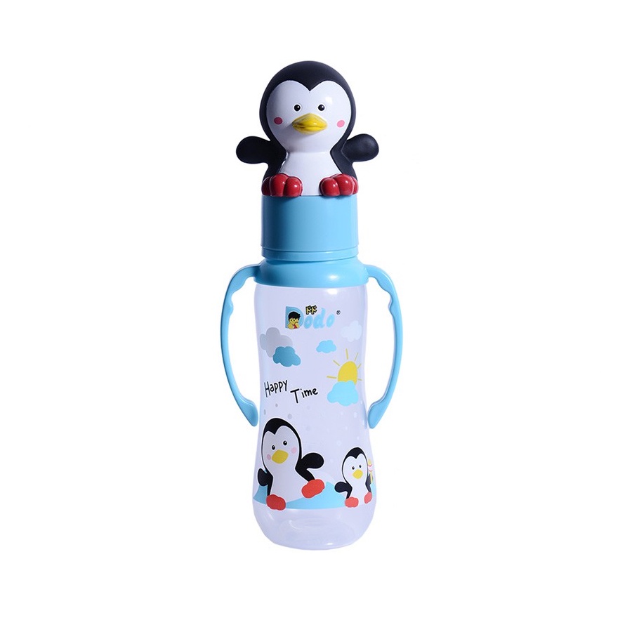 Botol Minum Susu Anak Penguin Lucu Pegangan Dodo/ Bottle PP With Handle 250ml