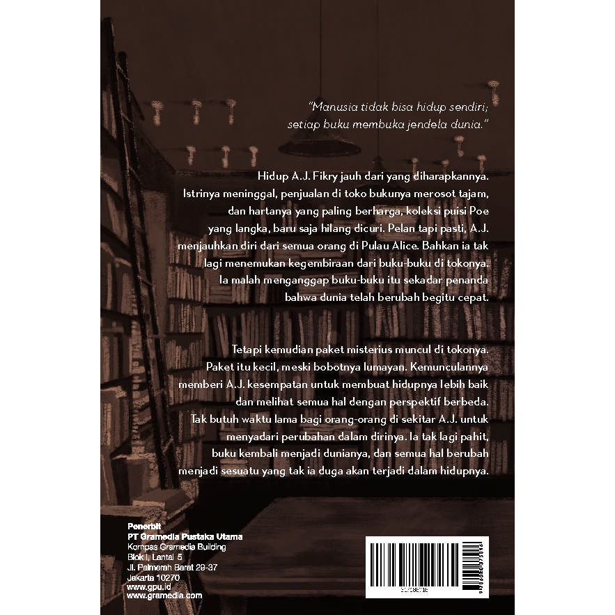 Original Novel Kisah Hidup A J Fikry The Storied Life Of A J Fikry By Gabrielle Zevin Shopee Indonesia