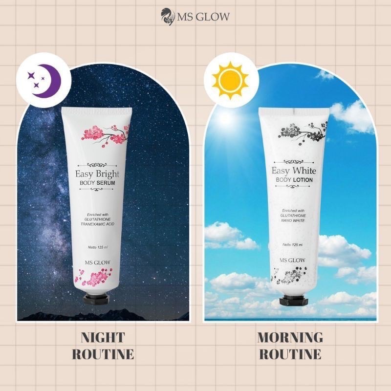 Ecer Body lotion dan Body serum MS glow