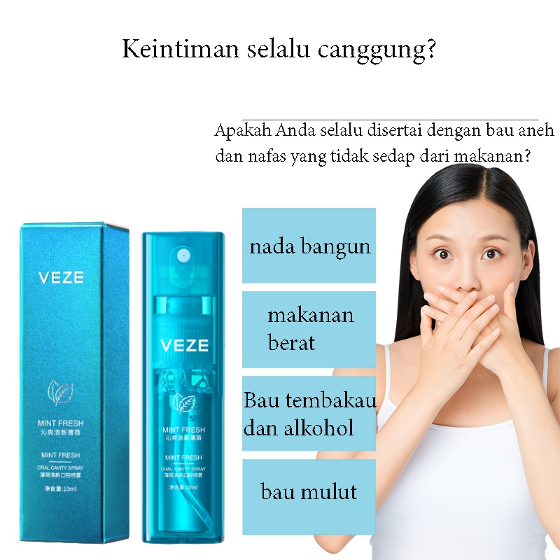 penghilang bau mulut mouth 10ml spray pengharum mulu Menghilangkan bau mulut / cocok untuk kencan / negosiasi kerja