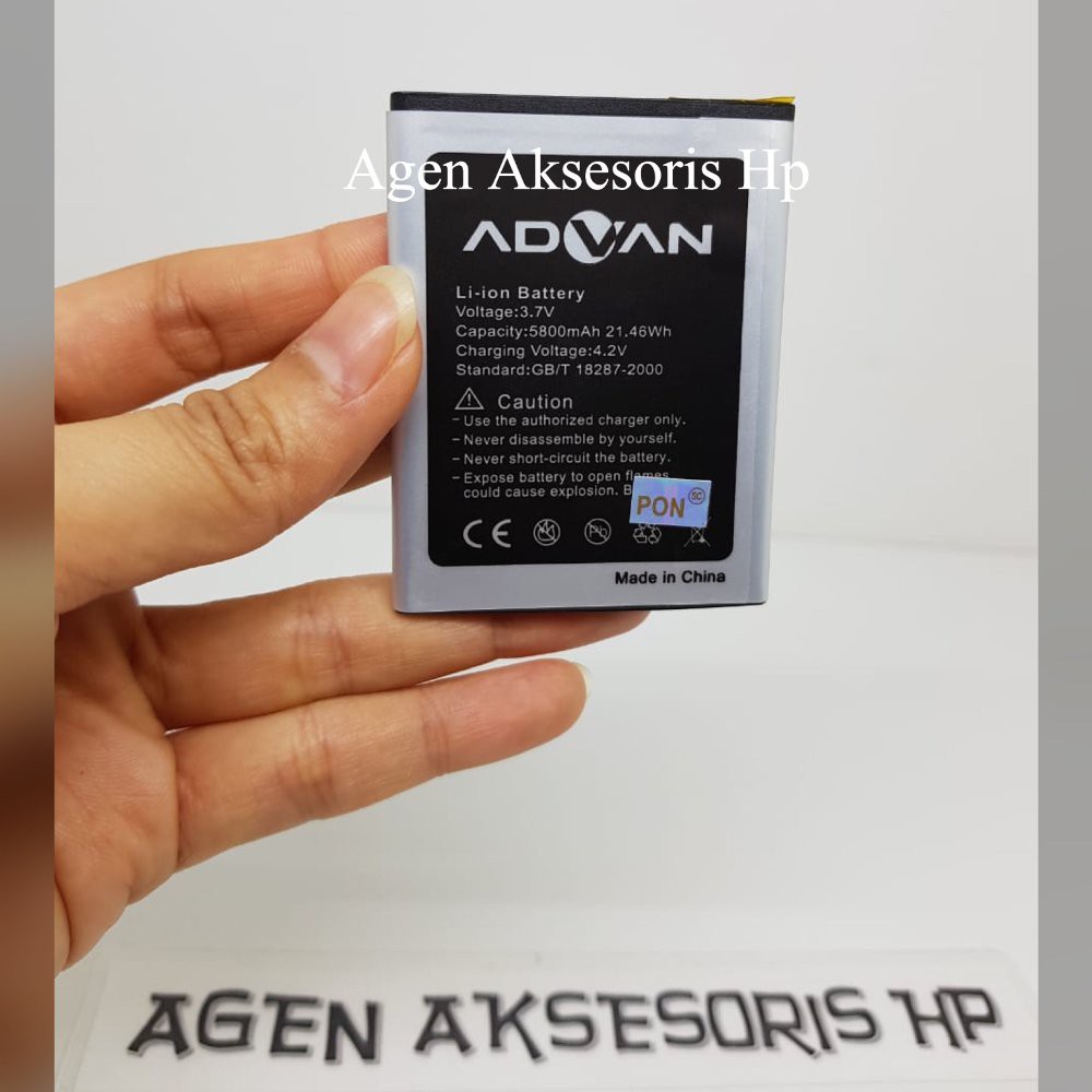Baterai Advan S40 LTE Batre Advan S40 4G LTE Battery ORIGINAL 2 IC 5800mAh