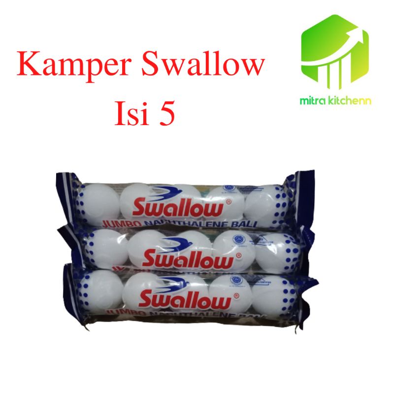 Kamper toilet ball/kamper pengharum toilet kamper Swallow isi 5