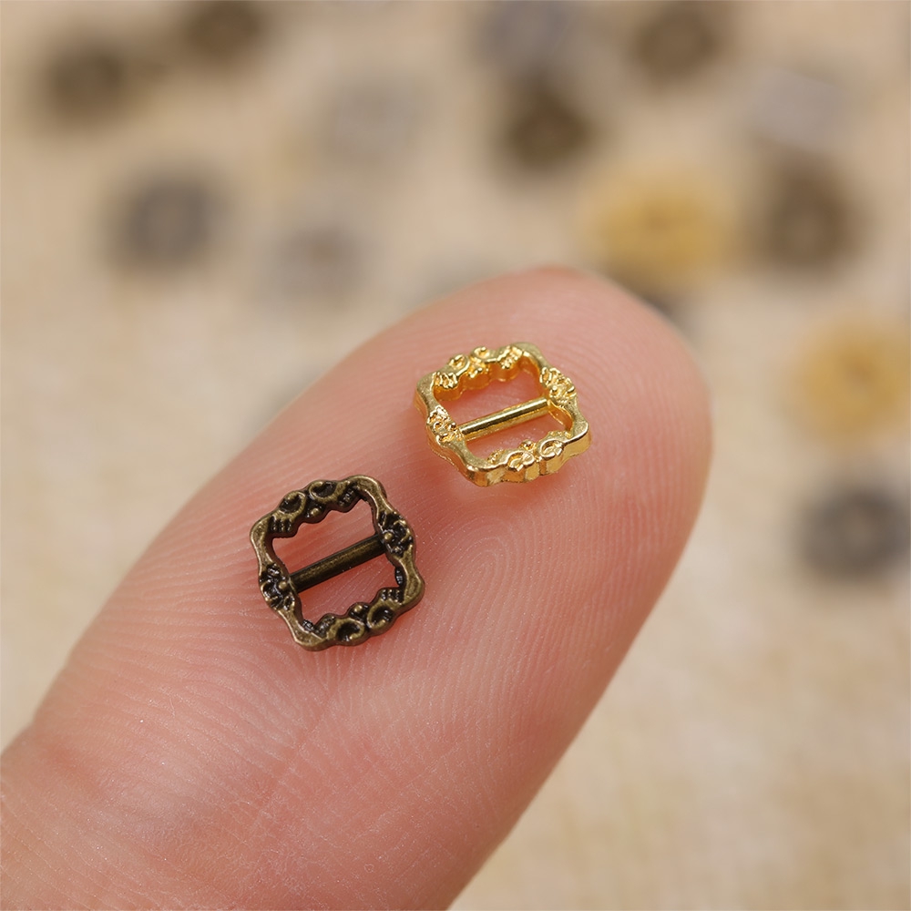 ROW 20/40pcs High Quality 3.5mm/7mm Girls Toys Mini Ultra-small 4 Colors Tri-glide Buckle