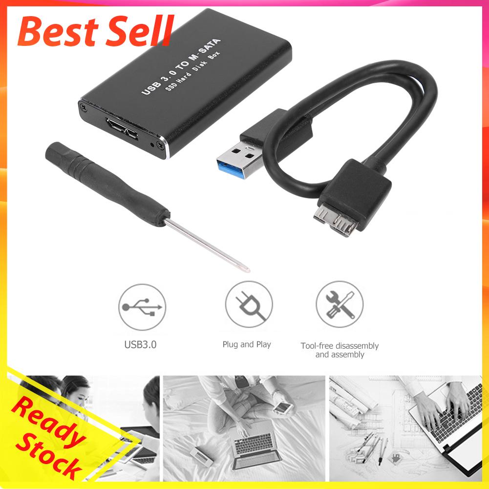 Casing Hardisk Eksternal Mini SSD USB 3.0 Ke mSATA