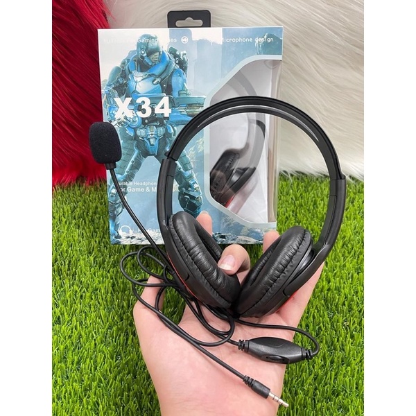 Headphone Gaming Bando X33,X35,X37 Game Mobile Built in Microphone