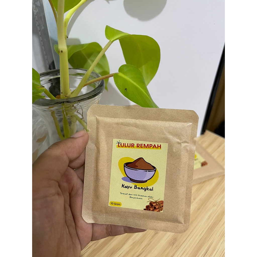 Lulur Rempah Kayu Bangkal 10 Gr - Lulur Pemutih Badan