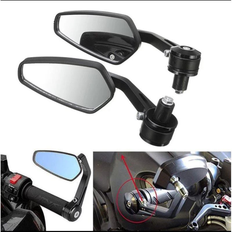 Spion Jalu Oval Spion Bar End Rizoma Original universal semua motor Aerox,Nmax,PCX,Vario,Vixion,Xabre,W175,Vespa Dan motor Lainnya