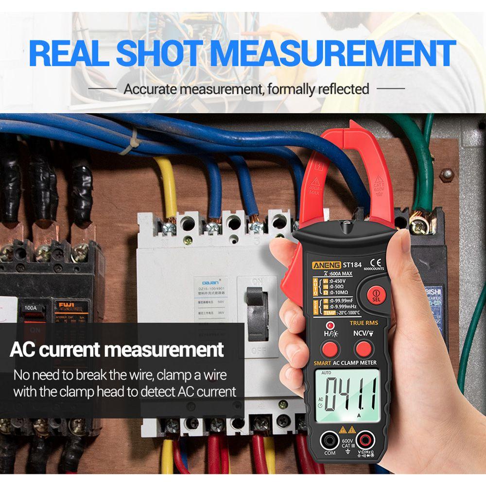 POPULAR Populer Digital Clamp Meter Data Show 6000jumlah True RMS Profesional Measuring Tester