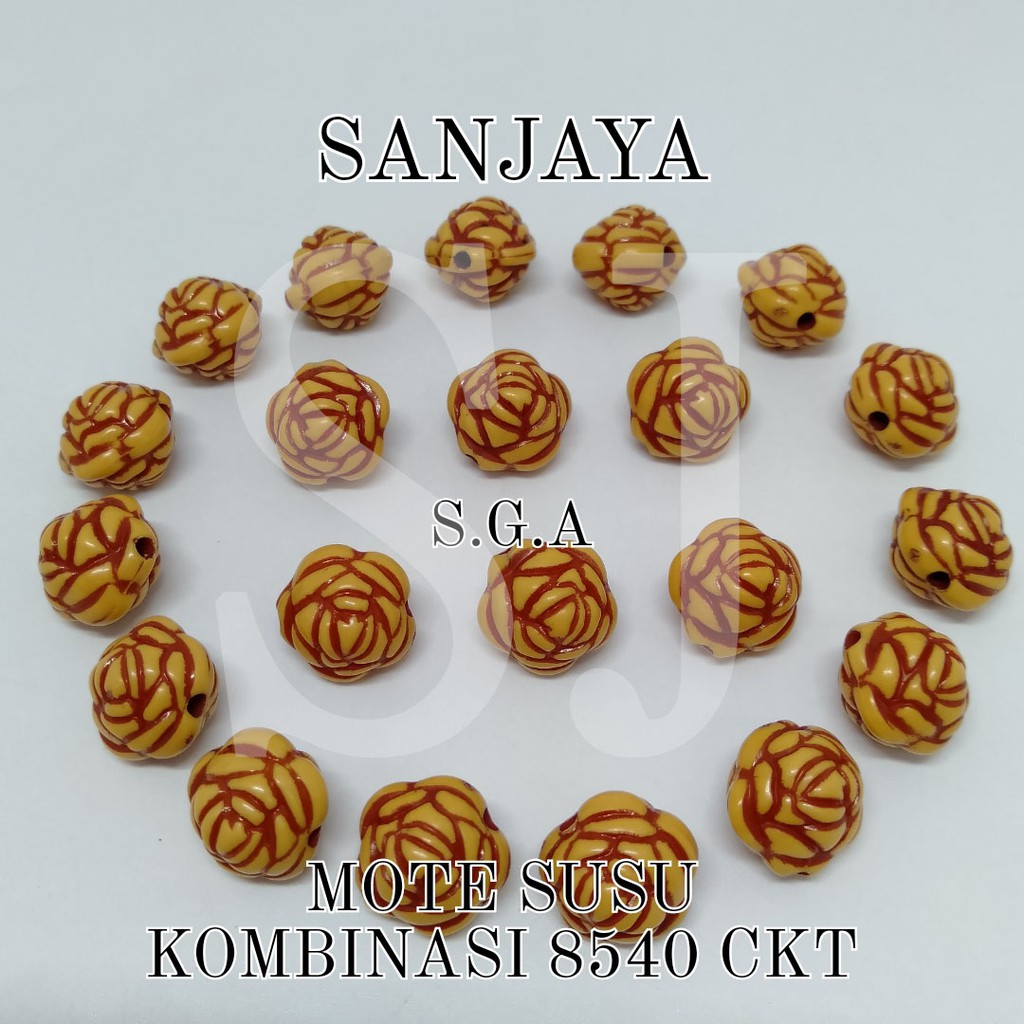 MANIK SUSU / MOTE SUSU / MANIK COKLAT / MANIK BUNGA / MANIK COKLAT BUNGA / MOTE SUSU KOMB. BUNGA 8540 CKT