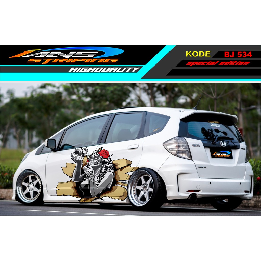 STICKER HONDA JAZZ AGYA BRIO SIGRA YARIS / DECAL STICKER MOBIL / STIKER MOBIL / STICKER MOBIL