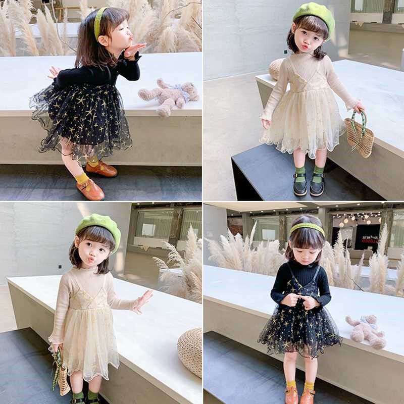 BARU! LIA006 -  Dress Korea Bayi 0-3 tahun Perempuan Fashion Terlaris Baju Pesta Pergi Jalan