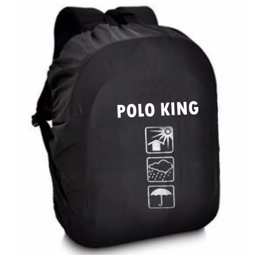 SHOPEE 6.6 SUPER SALE!! Tas Ransel Laptop Import POLO KING P-18510 Tas Ransel Sekolah SD SMP SMA - Grey