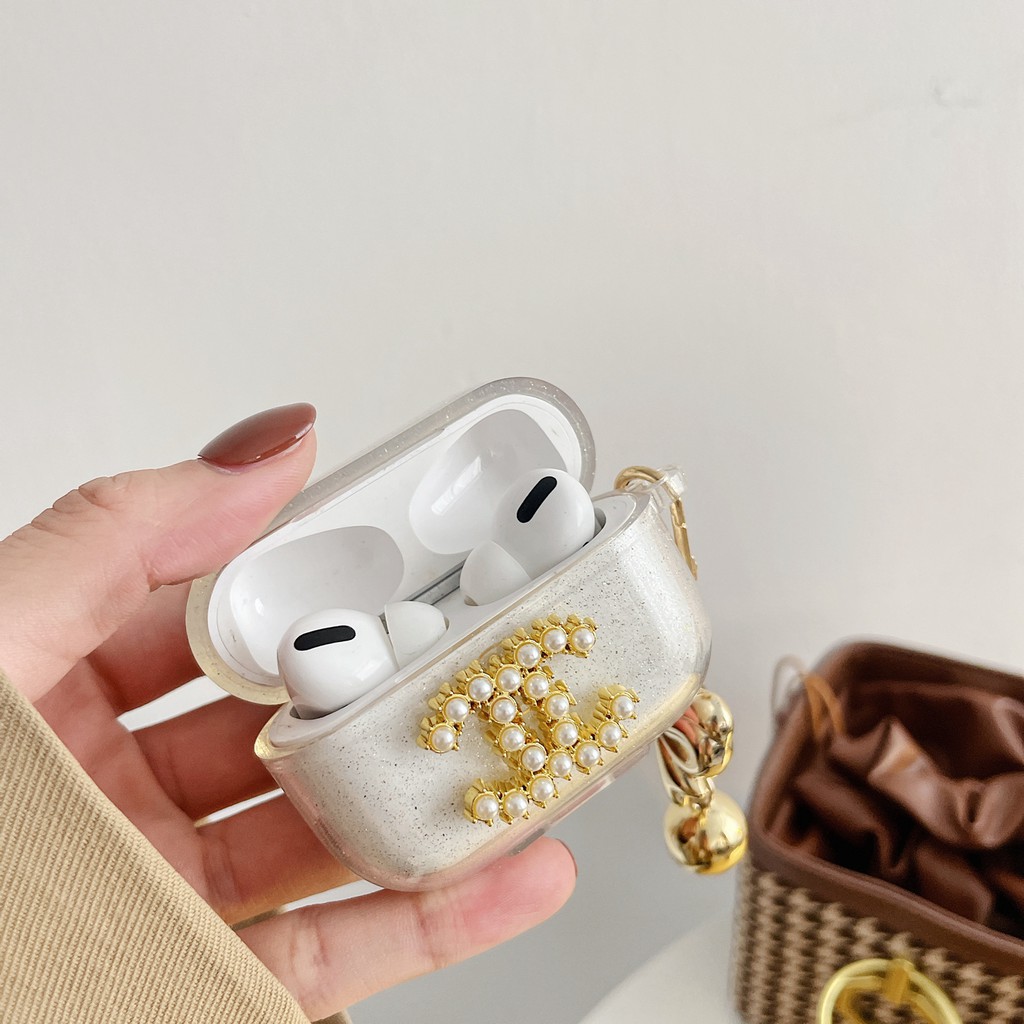 AirPods 3 Case shinning keychain bowknot AirPods pro Case Shockproof Earphone Airpods gen 1 2 3 Protective Cover-8