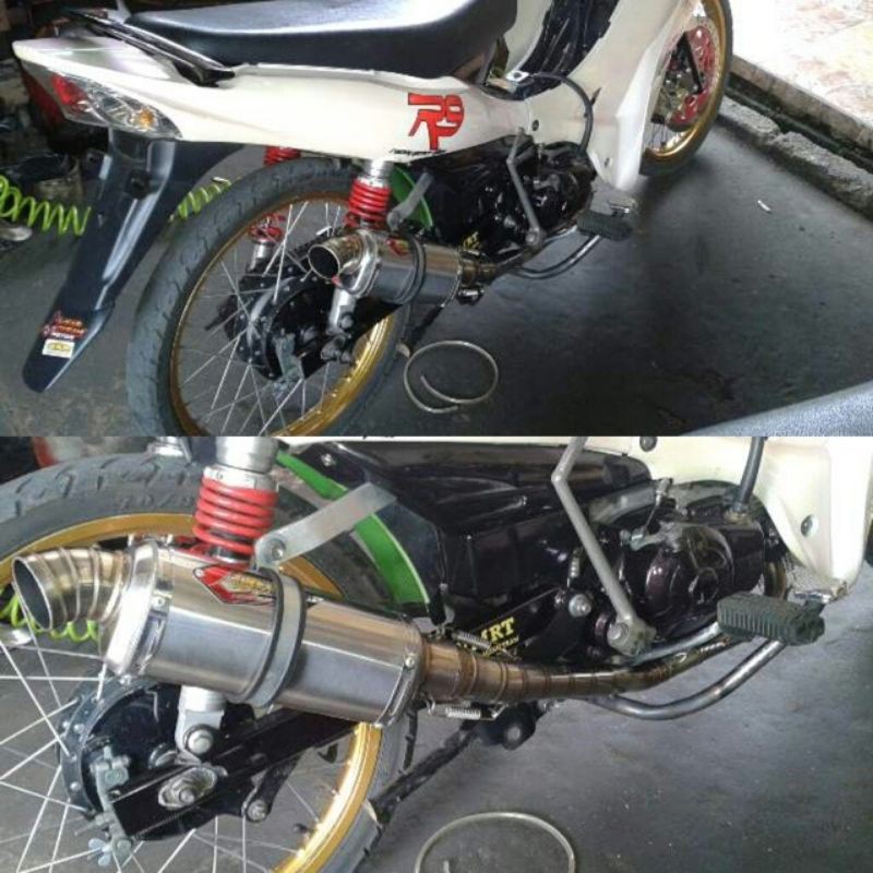 Knalpot Creampie Stainless Trioval MP Jupiter Z 100% Asli