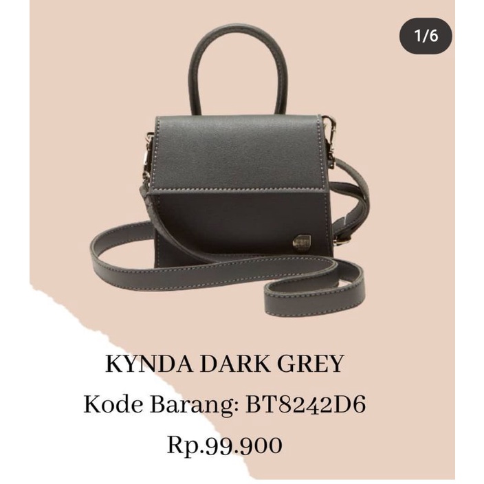 Tas kynda dark grey brunbrun