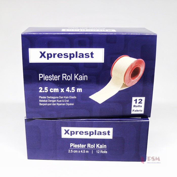 Plester Rol Kain 2,5cm x 4,5m Xpresplast Gidcare / Plester Roll sejenis Isoplast Leukoplast