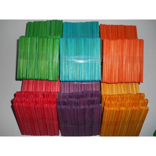 Jual Stik Es Krim Warna Warni / Stick Ice Cream Berwarna / Stik Kayu