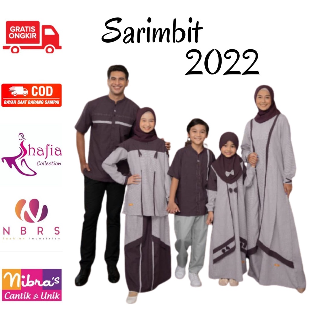 1.1 Nibras Sarimbit Family Dimensions Light Purple Lebaran 2022 / Ready Nbrs Ori Sarfam Terbaru Coup