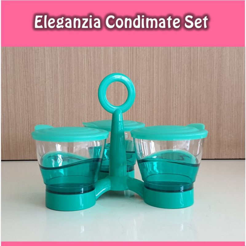 

Tuperware 3pcs Eleganzia Condimate set wadah saji