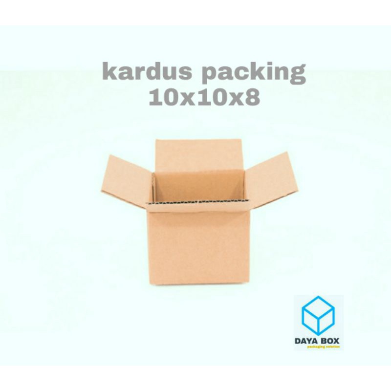 

TERMURAH KARDUS PACKAGING POLOS BOX UK 10X10X8