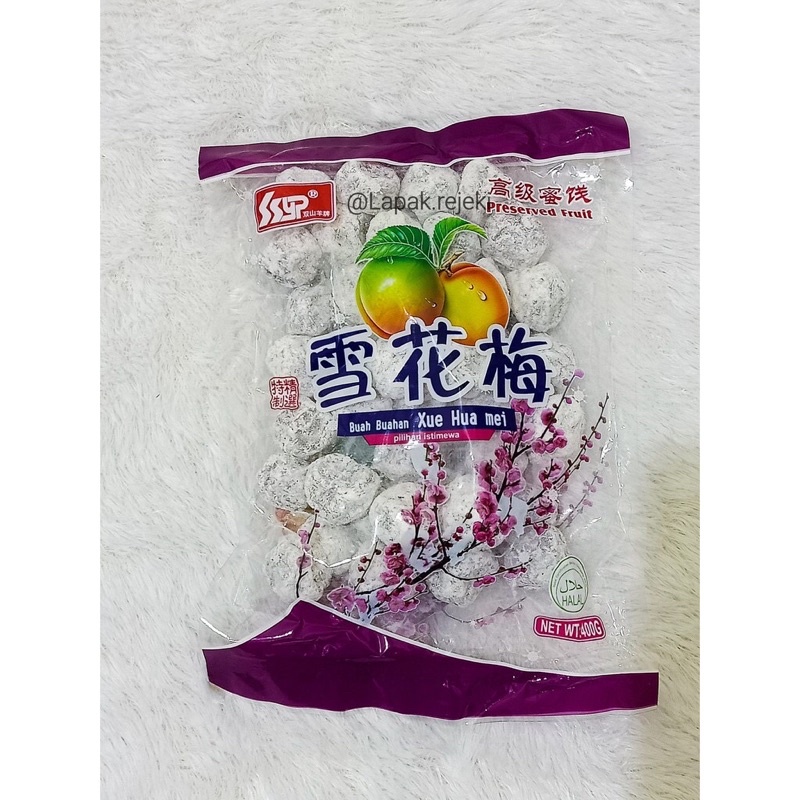 

Manisan Buah Buahan Xue Hua Mei 雪花梅 Preserved Fruit 400 Gram