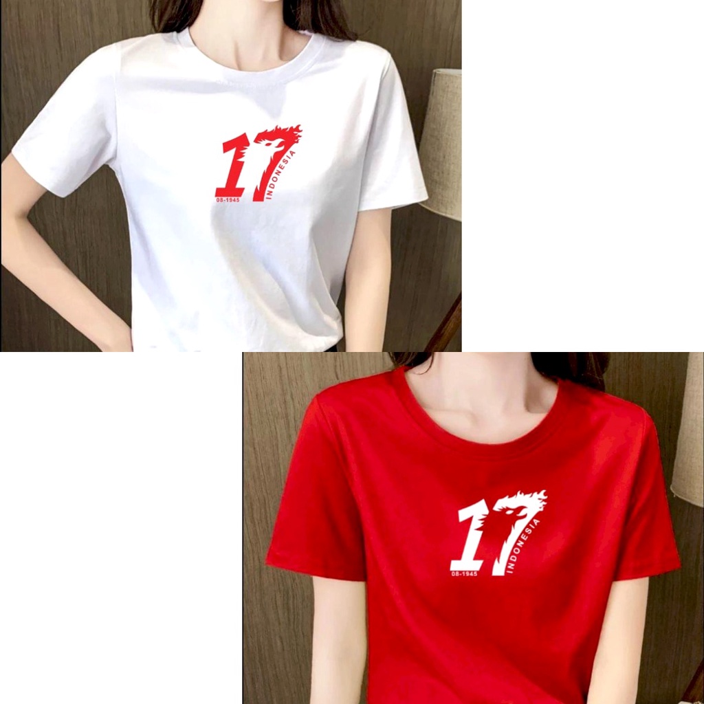 SBC Fashion - Kaos OBLONG CEWEK 17 AGUSTUS / merdeka / dirgahayu / upacara / indonesia / merah putih / baju merah putih / acara