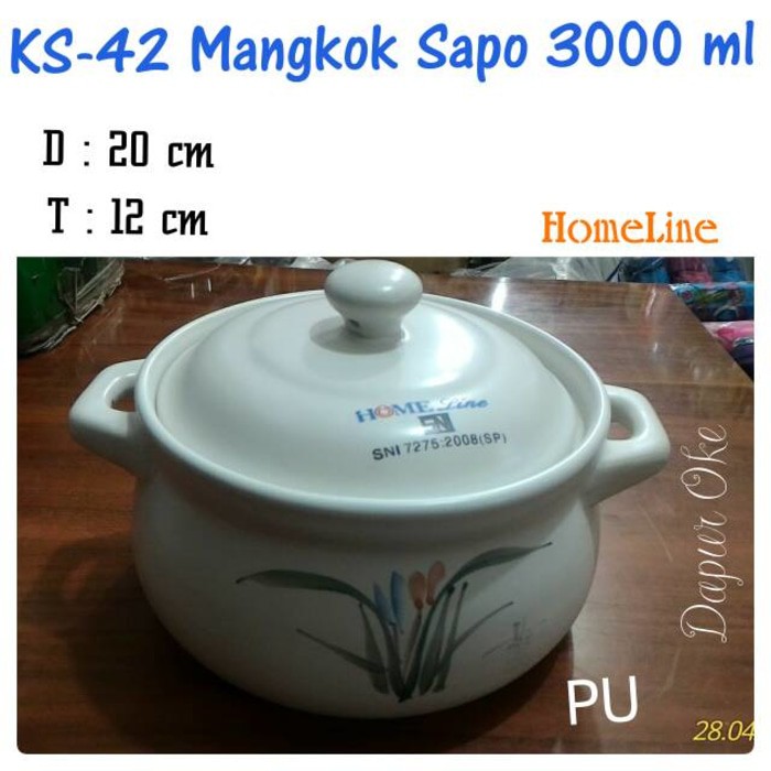 Panci Keramik Homeline KS-42 / Panci Masak Obat