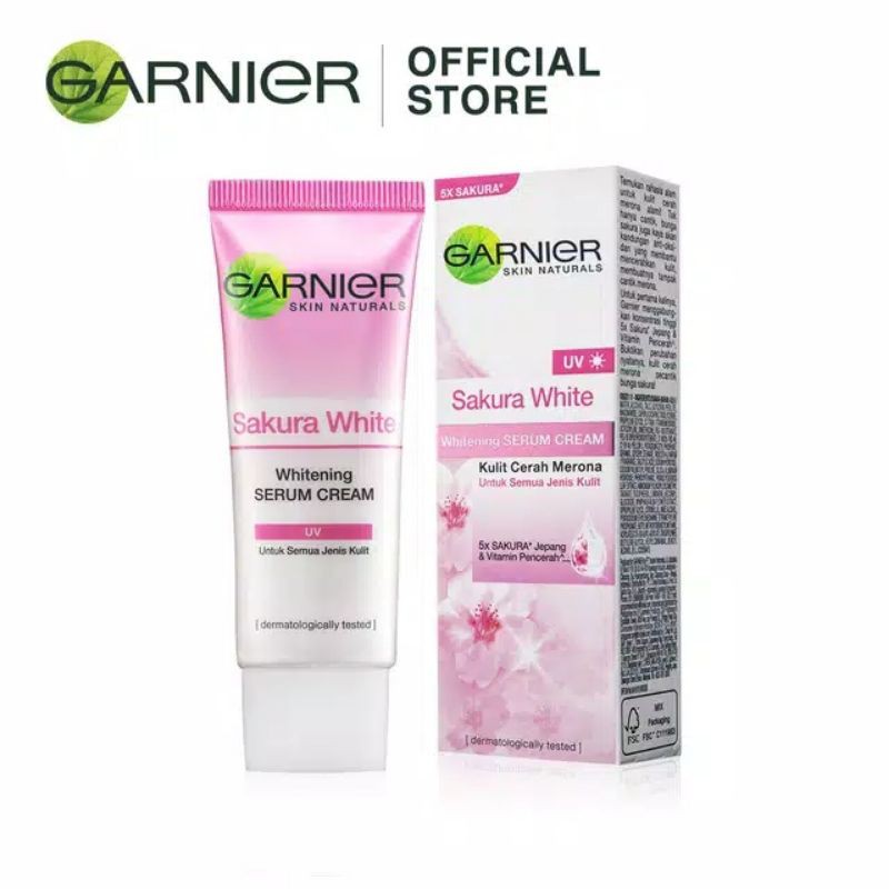 Garnier Sakura White Whitening Serum Cream/Pinkish Glow Sleeping