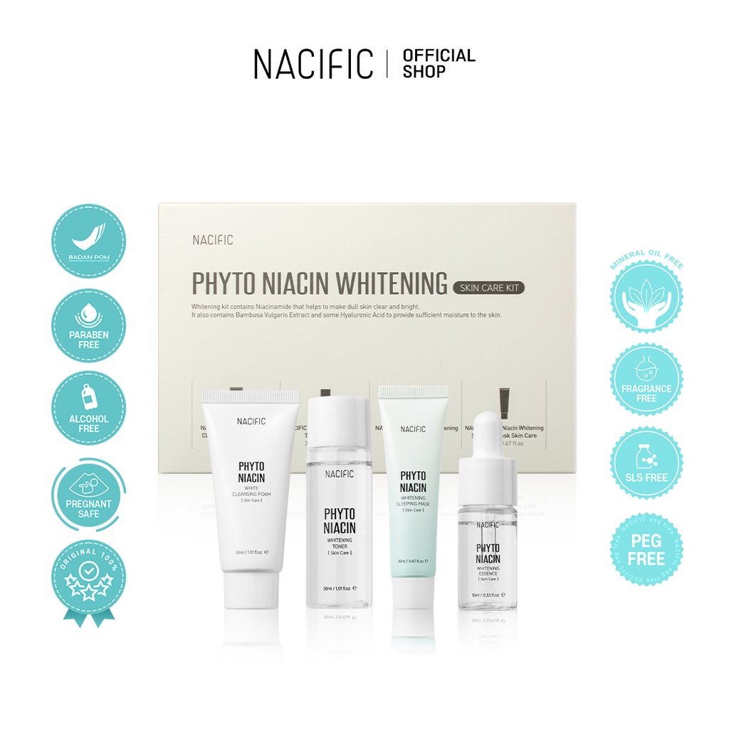 NACIFIC Phyto Niacin Whitening KIT SKINCARE KIT (KEMASAN Baru)