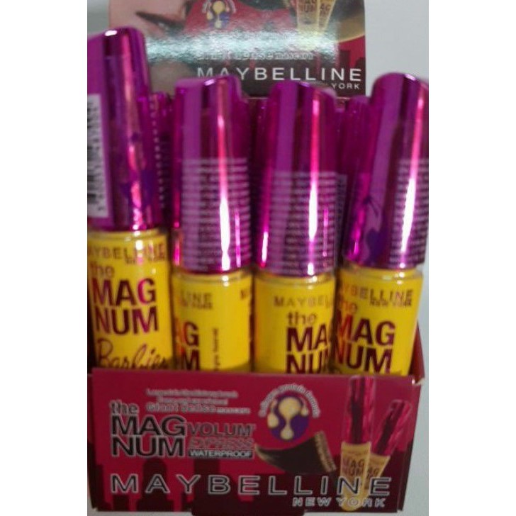 [PER BOX] MASCARA MAYBELLINE WATERPROOF TUTUP GOLD