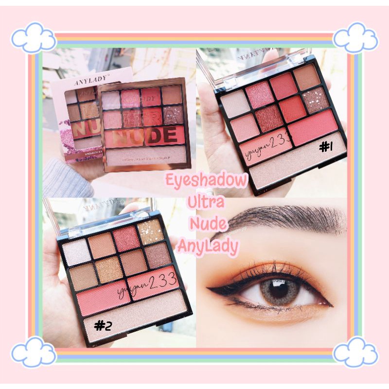 PROMO!!!EYESHADOW 9 WARNA ULTRA NUDE ANYLADY 841B/941/941B